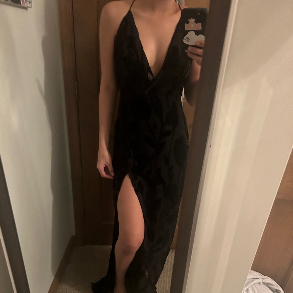 Chrissy teigen for Revolve. New evening gown